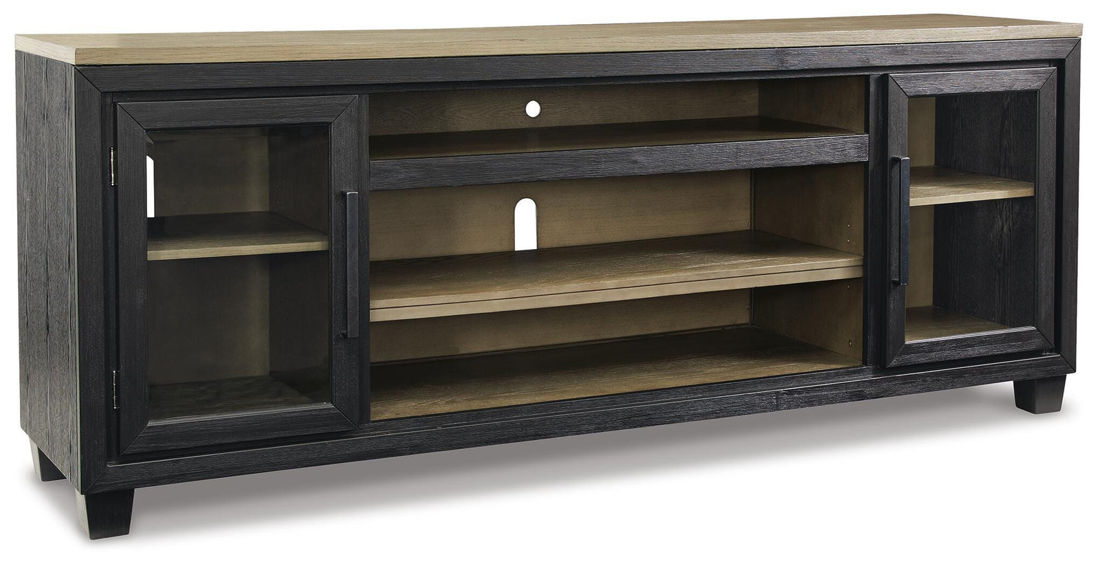 Foyland 83" TV Stand - Dark Brown (1)