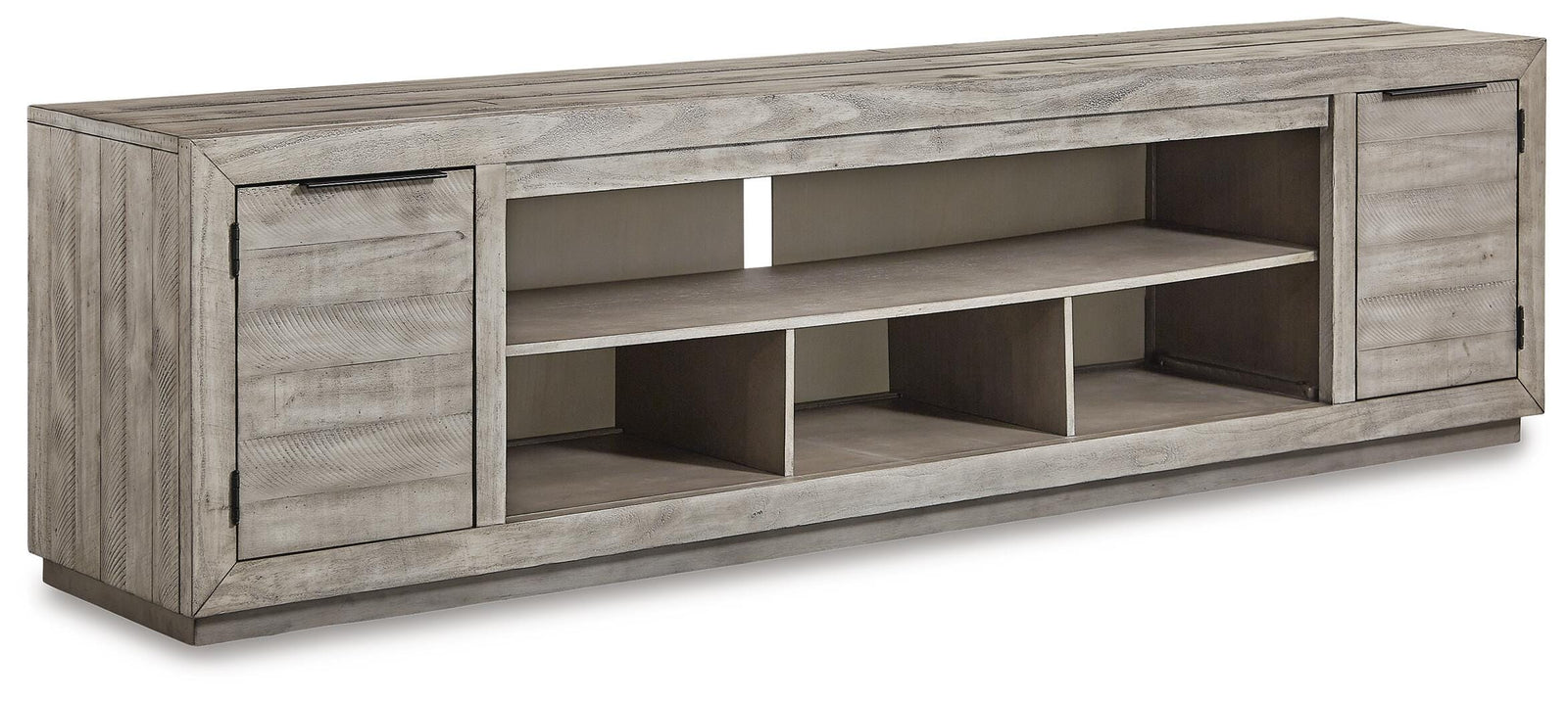 Naydell 92" TV Stand - Gray (1)