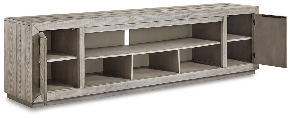 Naydell 92" TV Stand - Gray (3)