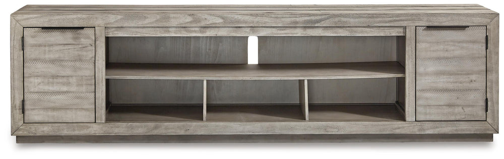 Naydell 92" TV Stand - Gray (4)