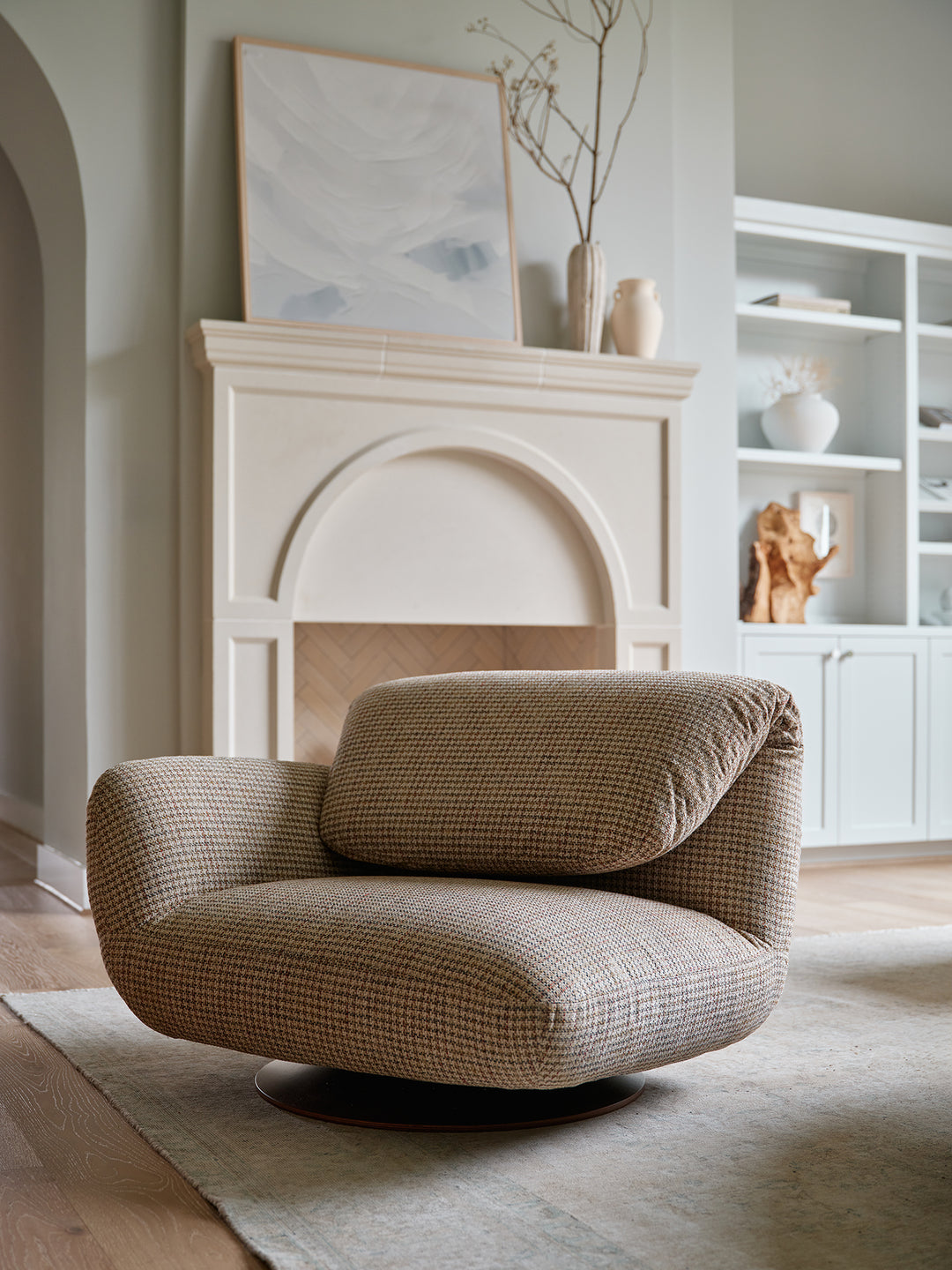 Whitby Swivel Glider Chair by American Leather