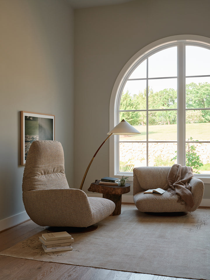 Whitby Swivel Glider Chair by American Leather