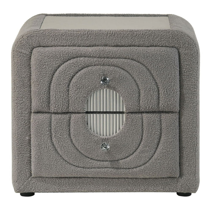 shelyn-nightstand-gray-teddy-sherpa-chrome