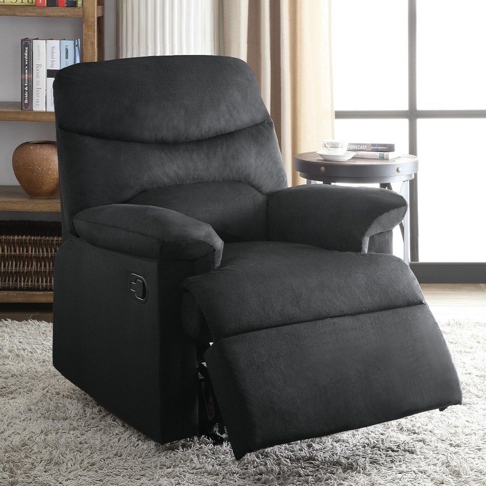 Arcadia - Motion Recliner - Black Woven Fabric