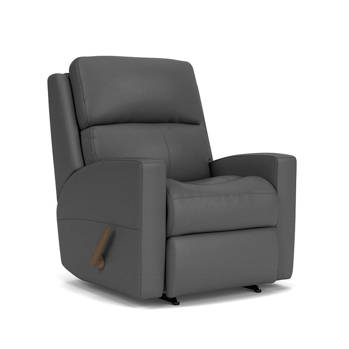 Catalina Leather Recliner Dark Gray