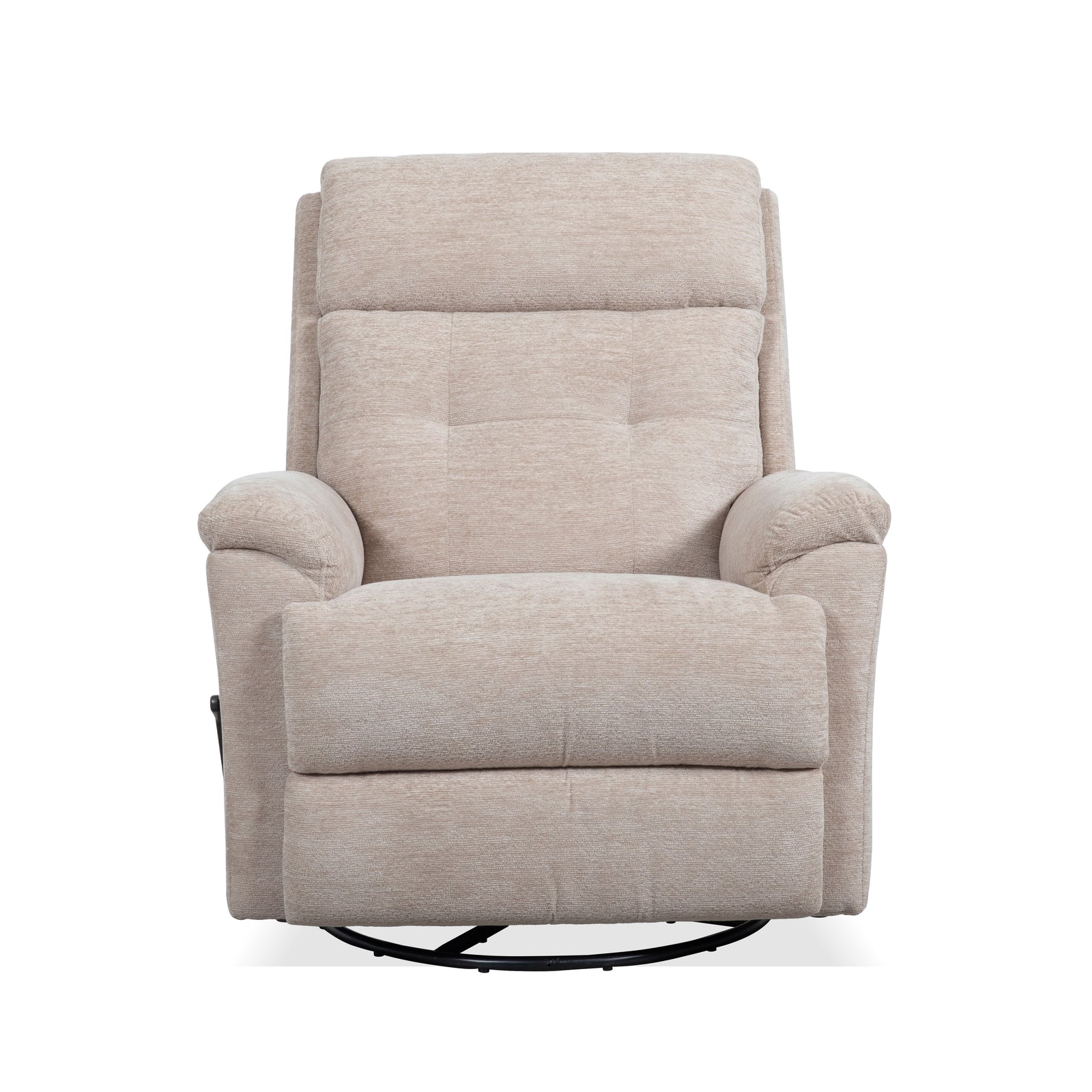 Sophisticated Swivel Gliding Recliner Oat