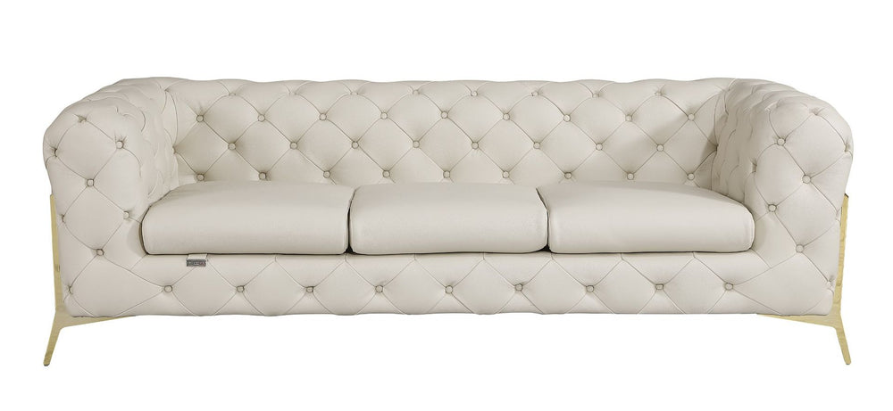 DivanItalia 970 Sofa in Top-Grain Italian Leather - Cream