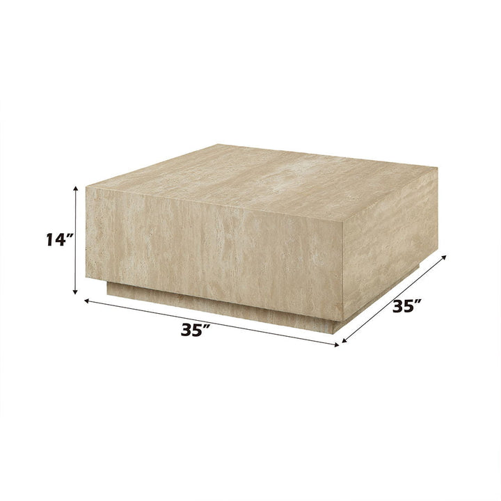 Deon - Coffee Table - Beige Marble