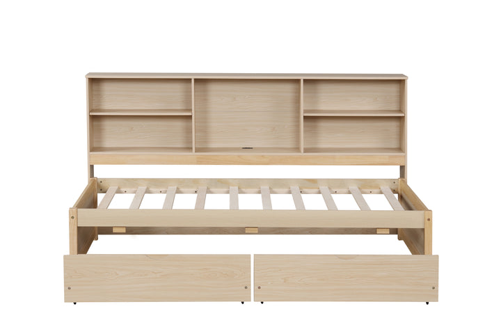 twin-size-bed-frame-with-side-bookshelves-two-drawers-and-built-in-usb-port-natural-color