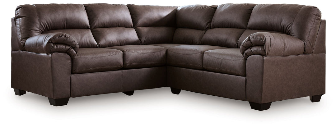 WillowBend - 2-Piece Sectional With LAF Sofa With Corner Wedge - Umber by Ashley Furniture product image