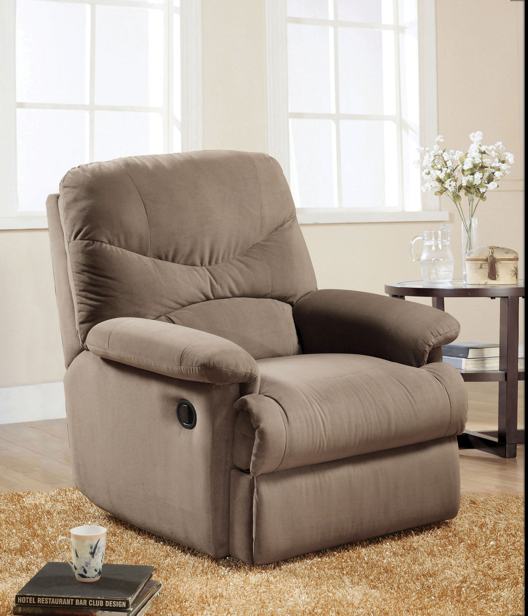 Arcadia - Micro Motion Recliner - Light Brown