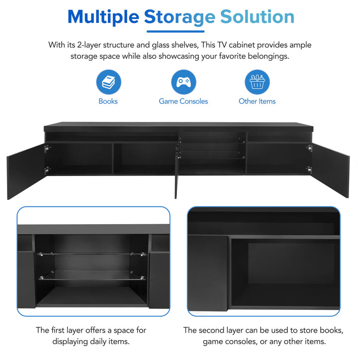 unique-design-tv-stand-with-led-lights-2-glass-shelves-ample-storage-space-media-console-for-tvs-up-to-105-black