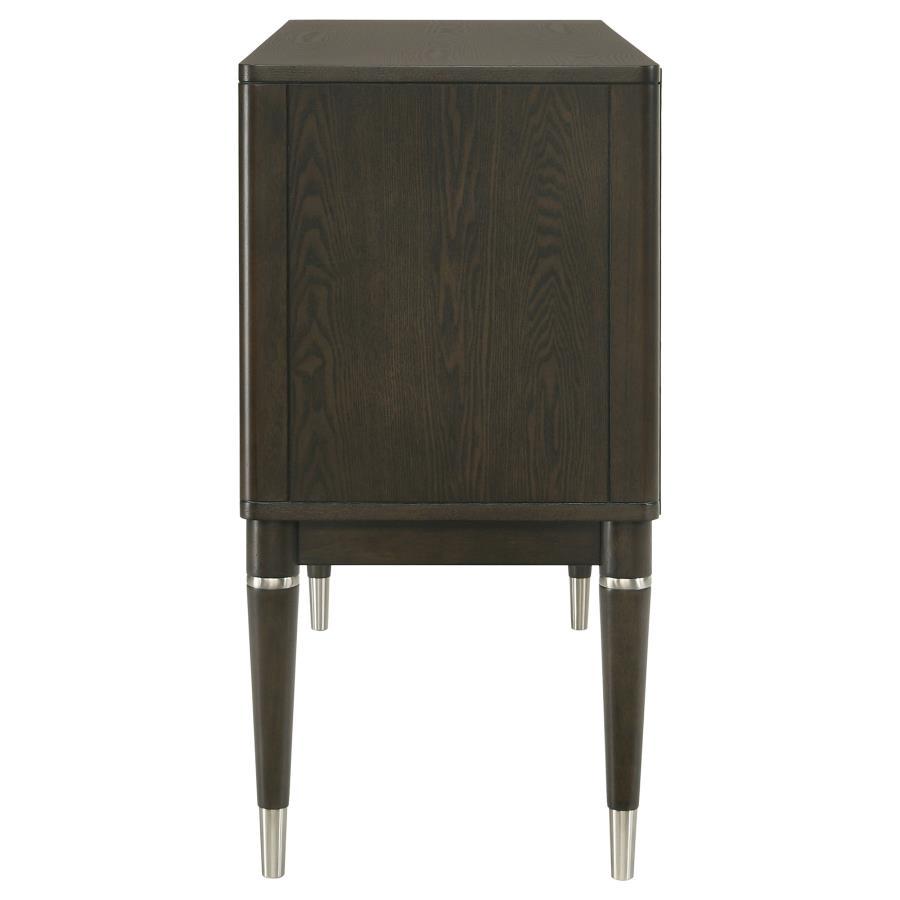 Reseda - 4-Door Dining Sideboard Server With Shelves - Ash Brown