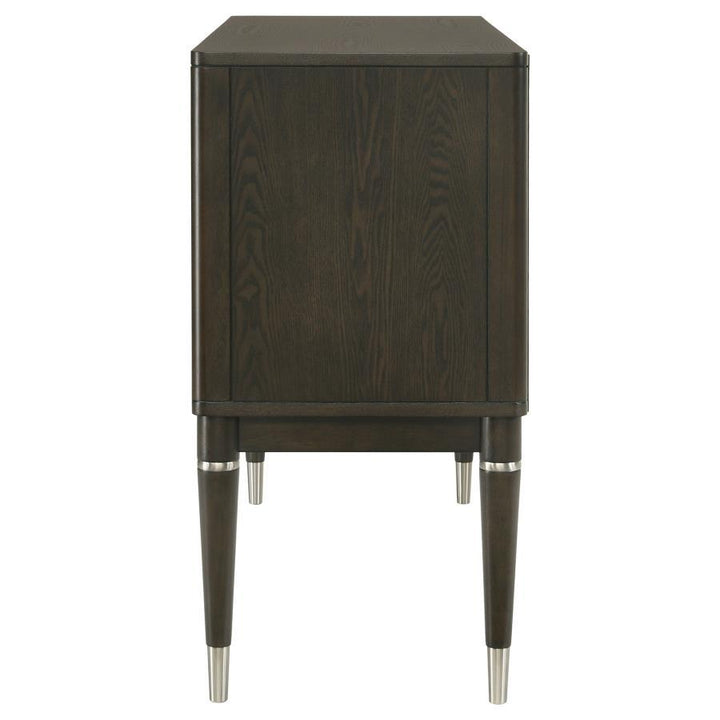 Reseda - 4-Door Dining Sideboard Server With Shelves - Ash Brown
