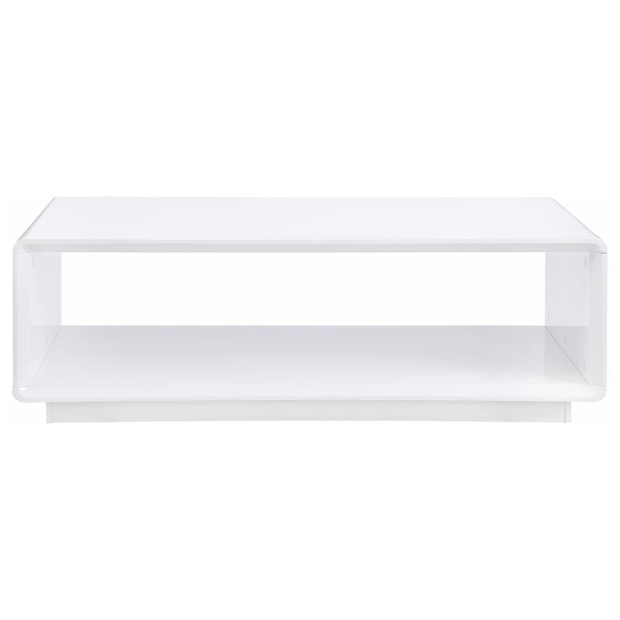 Paseo - 2 Piece Coffee And End Table Set - White High Gloss