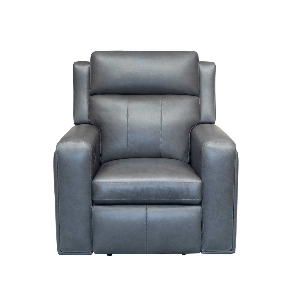 Wyatt Leather Power Recliner with Power Headrest & Lumbar