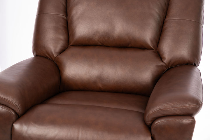 Plush Gliding Recliner Tavern Brown