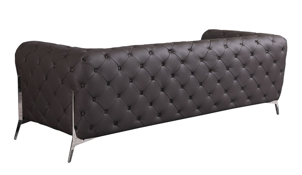 DivanItalia 970 3-Piece Sofa Set in Top-Grain Italian Leather - Brown