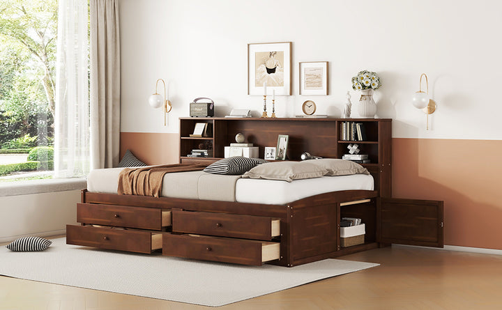 wooden-captain-bed-with-built-in-storage-shelves-4-drawers-and-2-cabinets-antique-brown-full-size