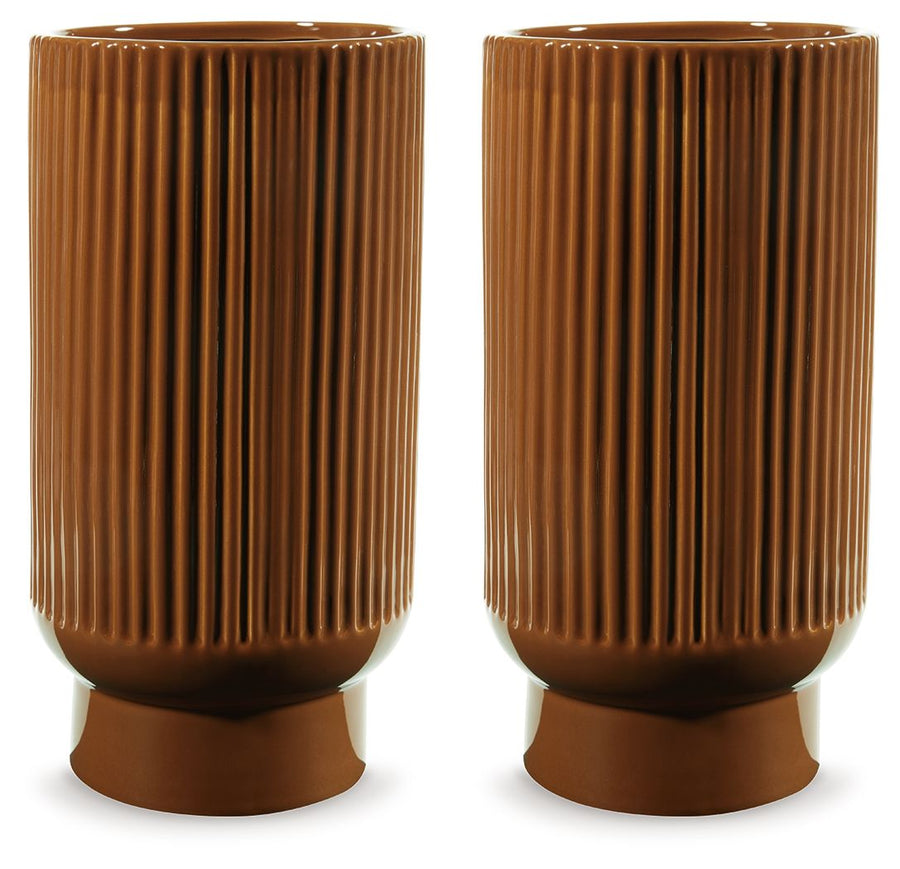 Avalyah - Vase (Set of 2) - 12" - Burnt Umber