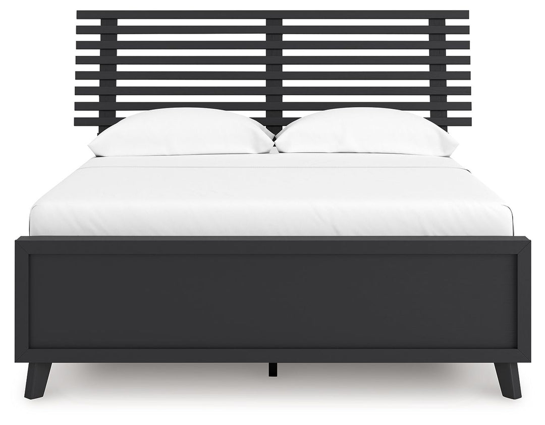 Danziar - Full Slat Panel Bed - Black by Ashley Furniture product image