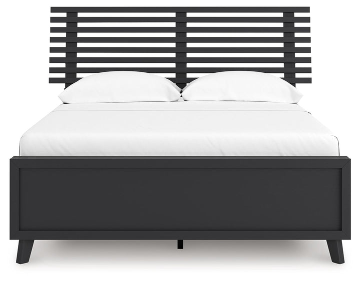 Danziar - Full Slat Panel Bed - Black by Ashley Furniture product image