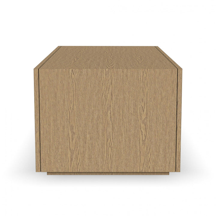Waterfall Rectangular Coffee Table with Casters