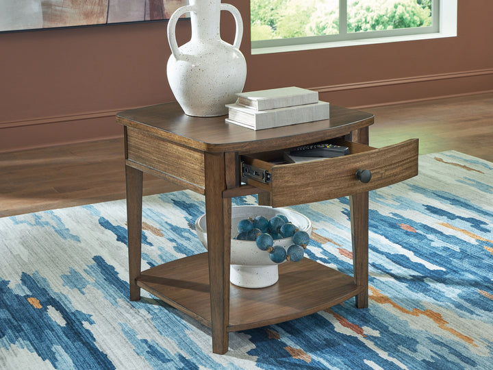 Burkbyer - Rectangular End Table - Brown by Ashley Furniture product image