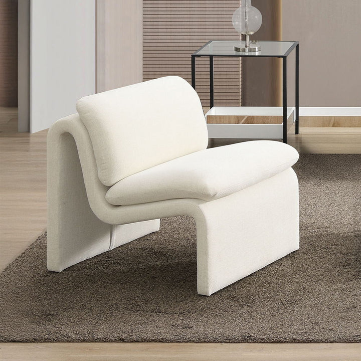 Jaeda - Accent Chair - Ivory Boucle
