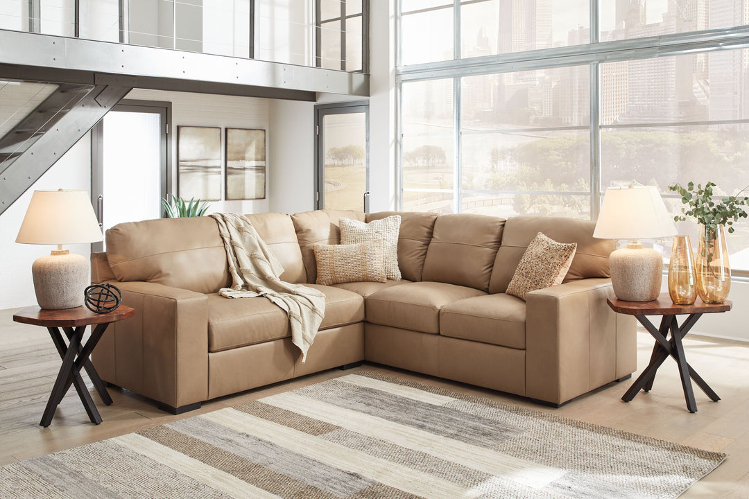 Bandon - 2-Piece Sectional With Laf Loveseat - Toffee by Ashley Furniture product image