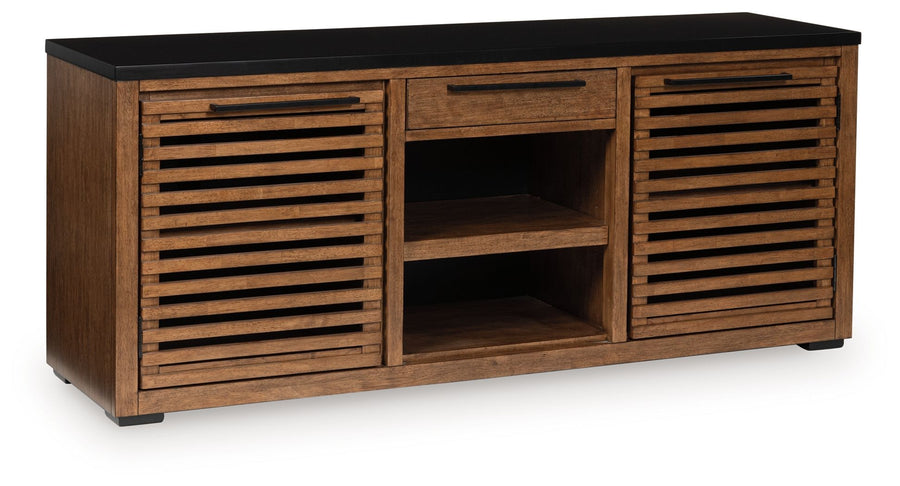 Kallari - Credenza - Warm Brown / Black by Ashley Furniture product image
