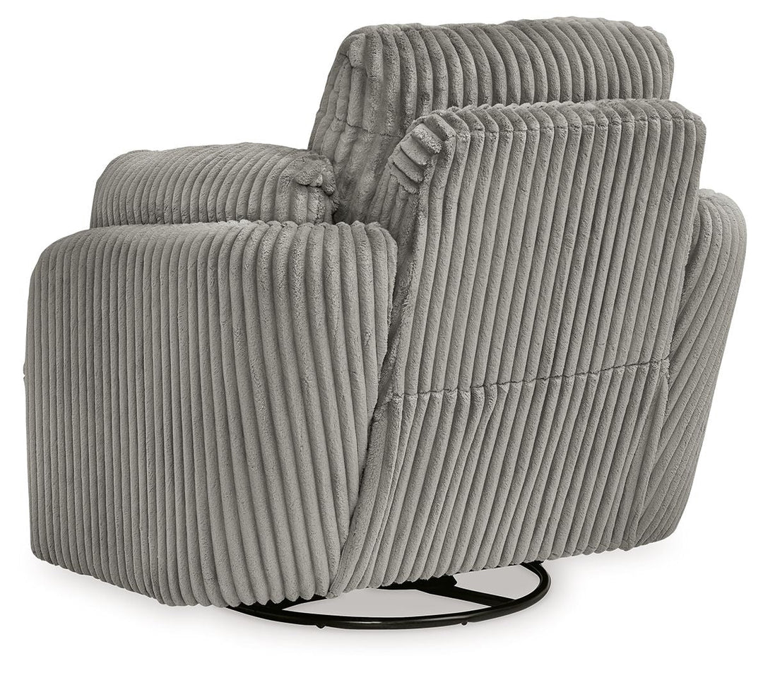 Tie-Breaker - Swivel Glider Recliner - Fog