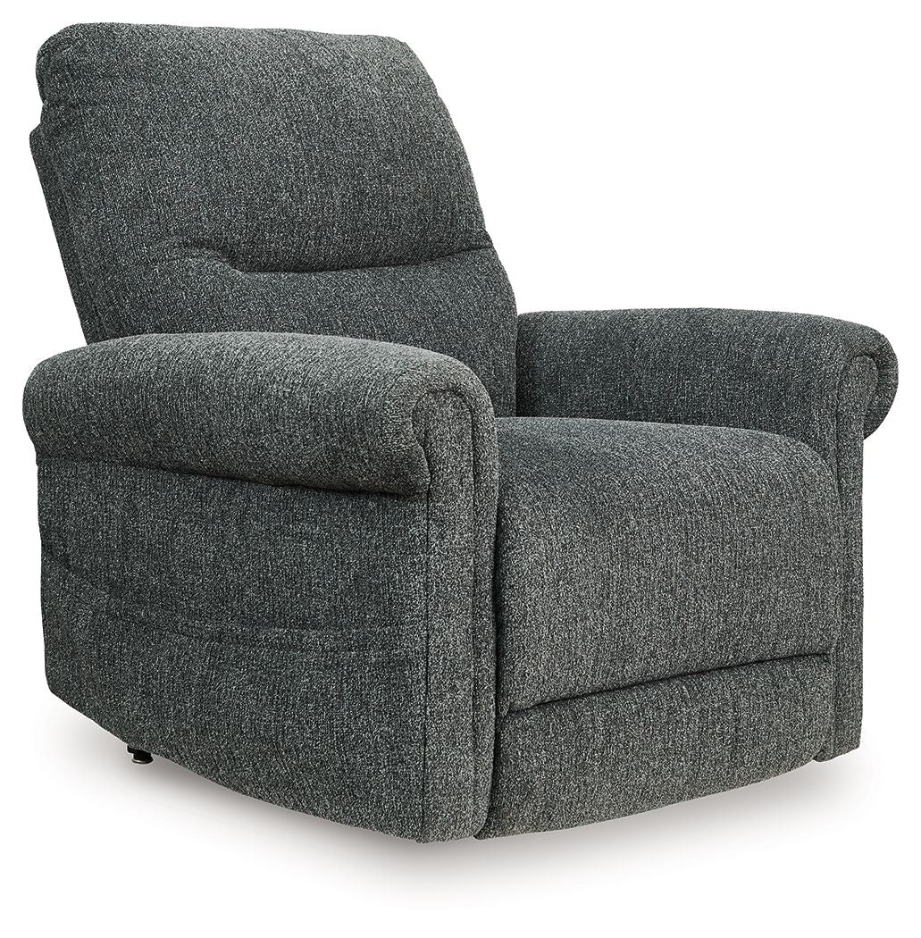 Aureta Power Lift Recliner with Heat and Massage in Next-Gen Nuvella™ Fabric - Brown