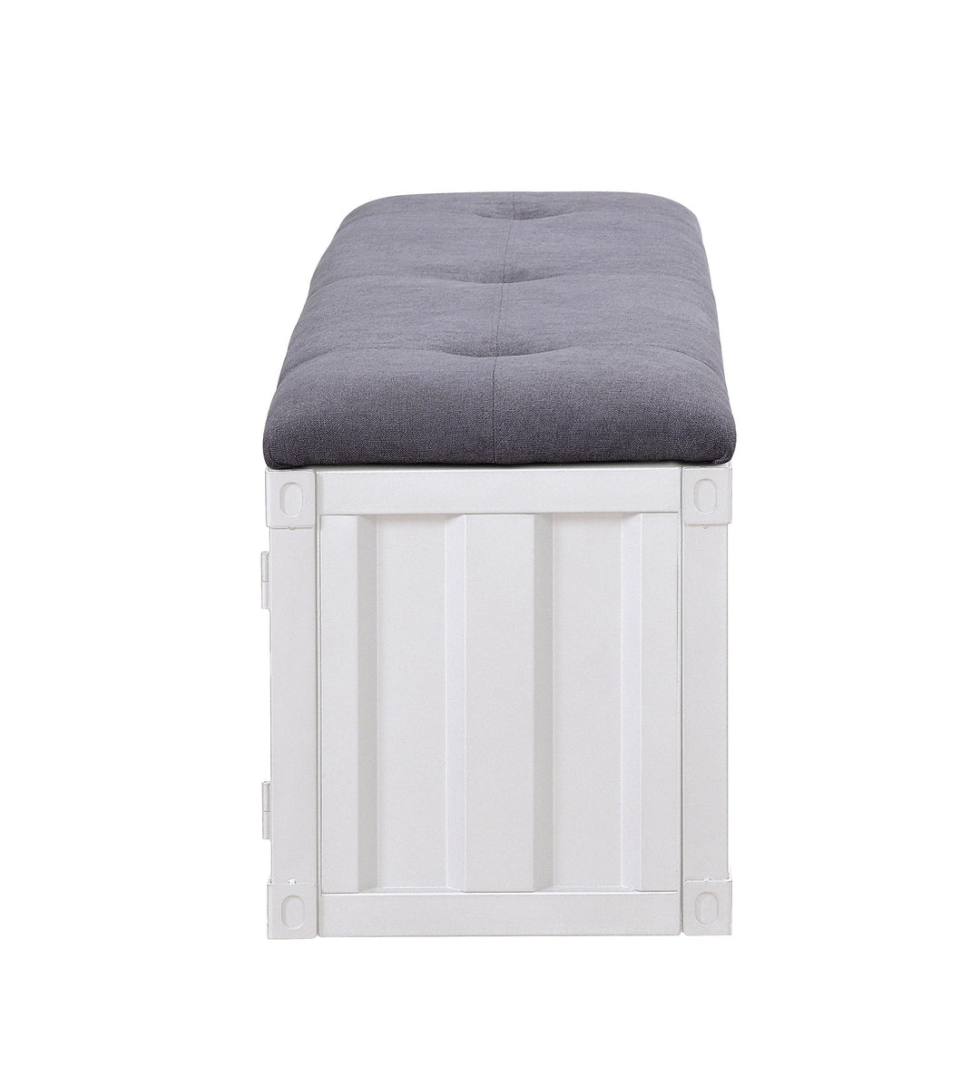 Cargo - Bench With Storage - Gray / White