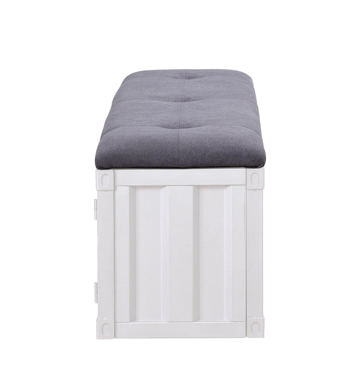 Cargo - Bench With Storage - Gray / White