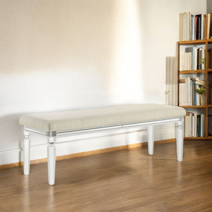 ACME Furniture Tarian Bench Pearl White