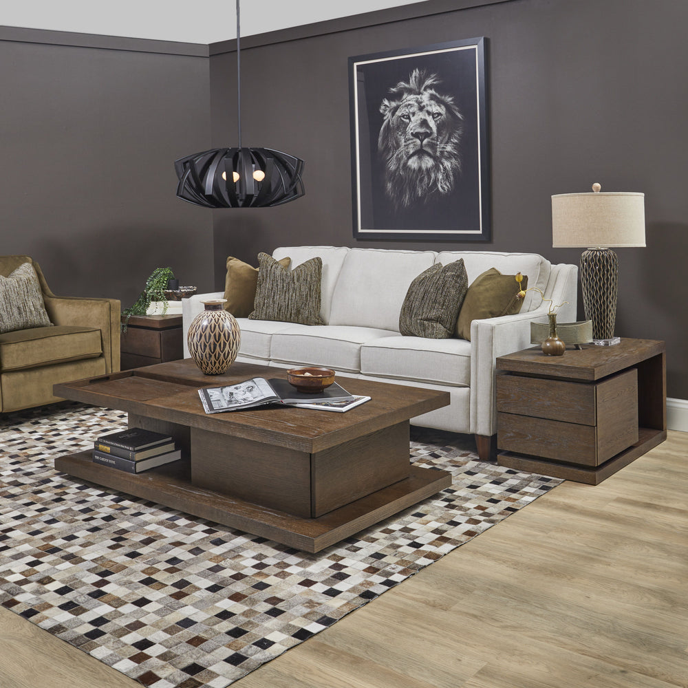 Athens Rectangular Coffee Table with Casters