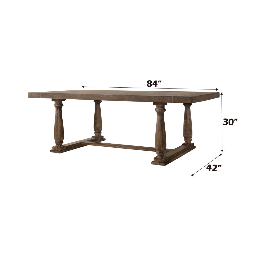Bernard - Weathered Dining Table - Oak