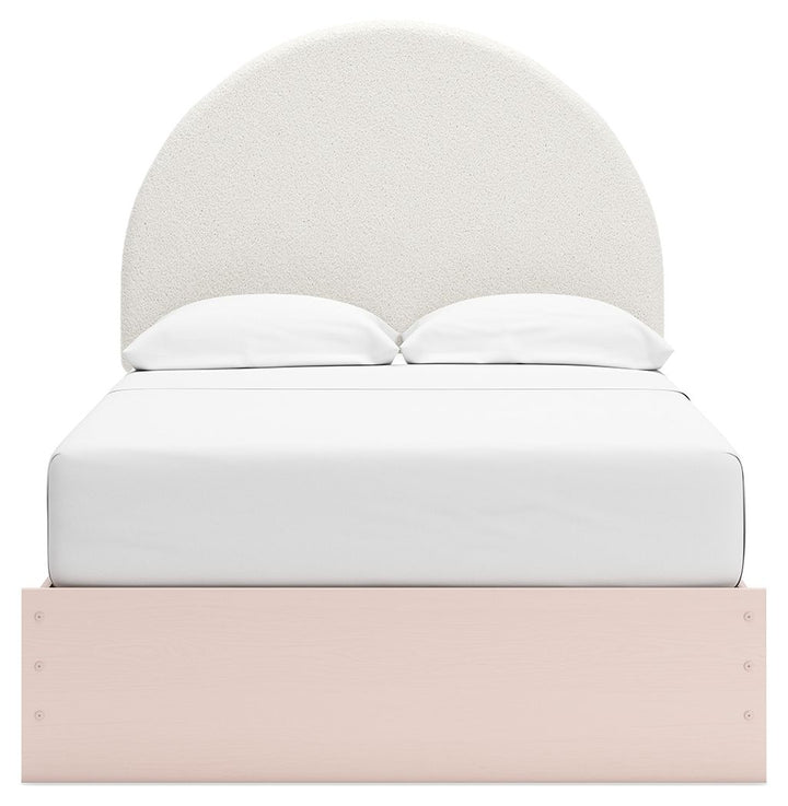 Wistenpine - Full Upholstered Panel Bed - Blush by Ashley Furniture product image