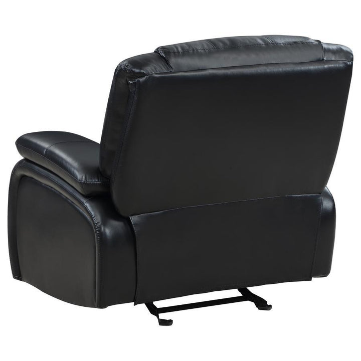 Camila - Upholstered Glider Recliner Chair - Black