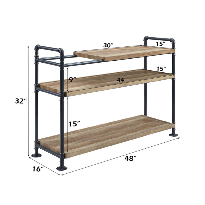 Brantley - 32" Bookshelf - Oak & Sandy Black