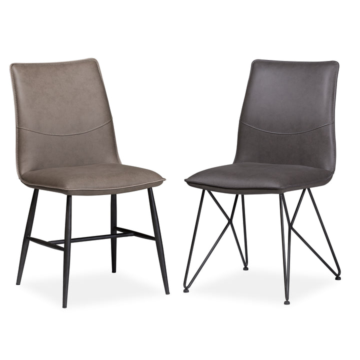 Modus Furniture 9Lk666S St James Scoop Style Modern Dining Chair In Davys Grey
