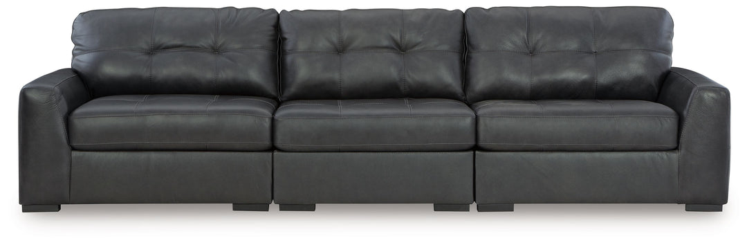 Brindley Pier - 3-Piece Sectional Sofa - Fog by Ashley Furniture product image