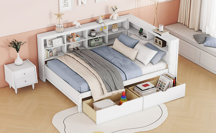 wooden-full-size-daybed-with-drawers-storage-shelf-usb-ports-white