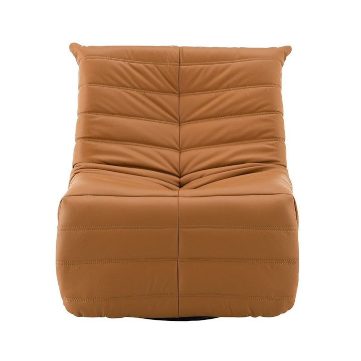 talmon-recliner-with-swivel-orange-synthetic-leather