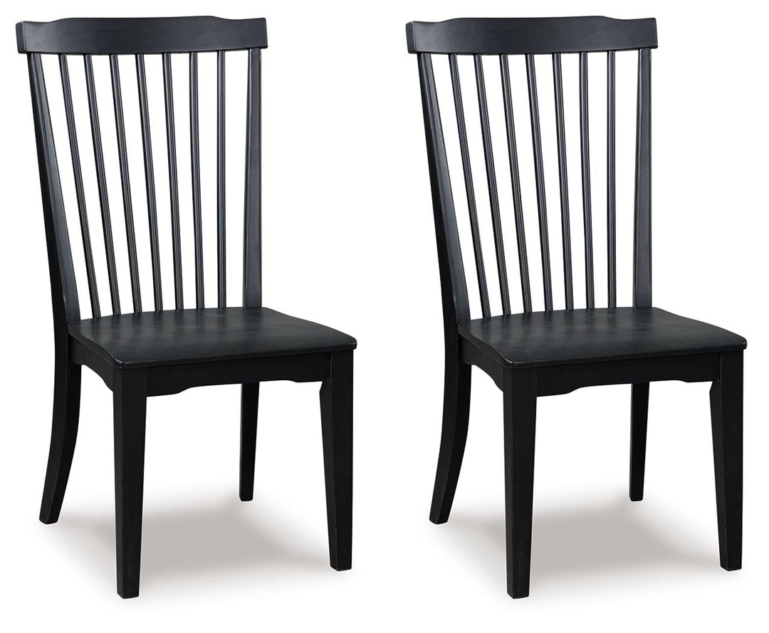 Greddinton - Dining Room Side Chair (Set of 2) - Black by Ashley Furniture product image