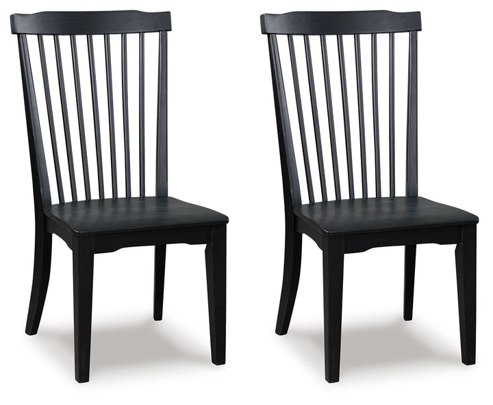 Greddinton - Dining Room Side Chair (Set of 2) - Black by Ashley Furniture product image