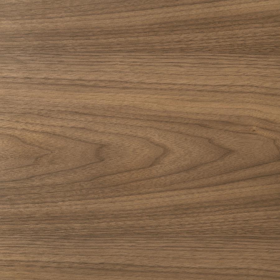 Crestmore - 5 Piece Round Wood Dining Table Set - Walnut