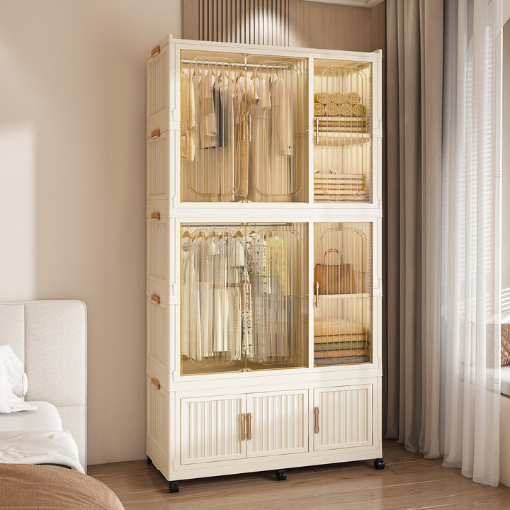 portable-wardrobe-closet-storage-organizer-for-clothes-clothes-dresser-9-magnetic-doors-9-cubes-2-hanging-rod-6-pcs-hangers-baby-wardrobe-storage-cabinet-white