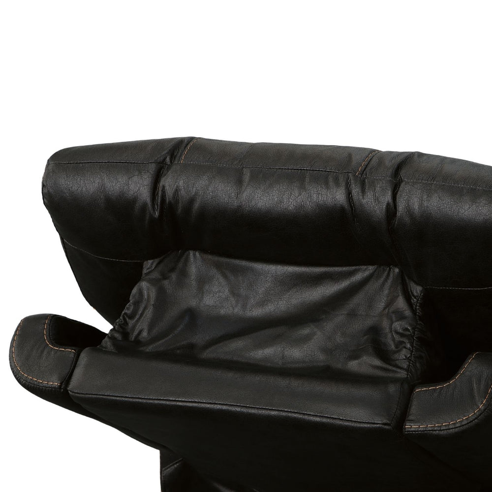 Clive Fabric Power Recliner with Power Headrest & Lumbar in Peppercorn